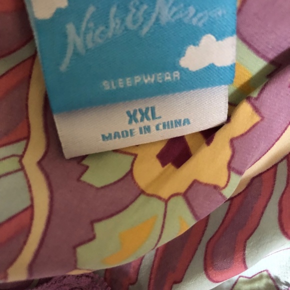 LUXURY NICK&NORA 100%SILK CHEMISE, RARE PLUS SIZEXXL,VHTF, EUC,VIBRANT, ELEGANT - Picture 9 of 16